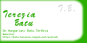 terezia batu business card