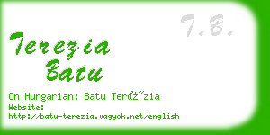 terezia batu business card